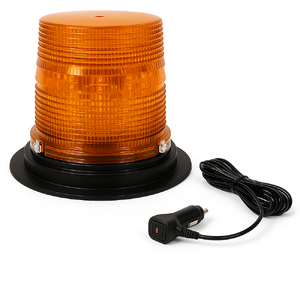 266TCLV-A - Amber, 9-16V DC, Vacuum Magnet Mount, Tall Lens