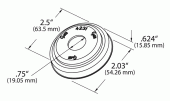 Grote product drawing - 2.5" Round Grommet Adapter thumbnail