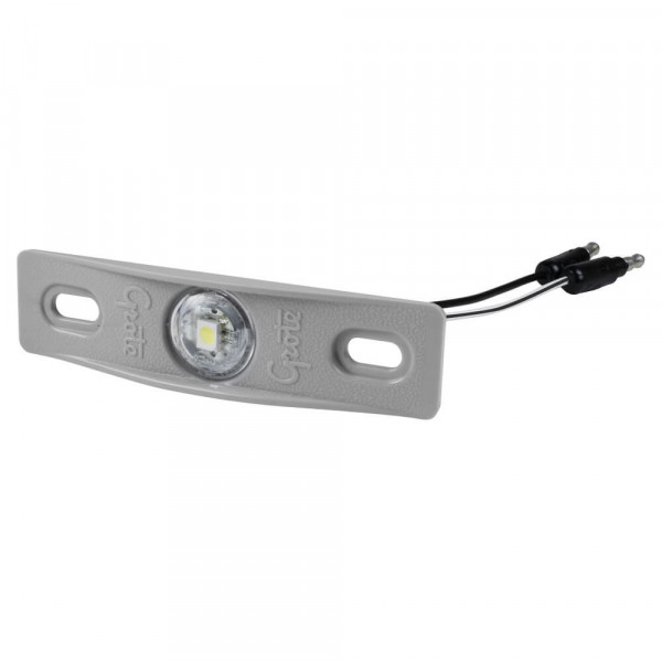 LED License Light With Gray Adapter Bracket