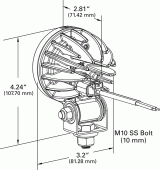 Grote product drawing - T26 LED Work Light thumbnail