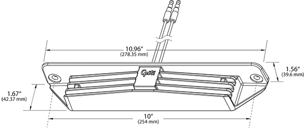 Grote product drawing - LED Radius Light