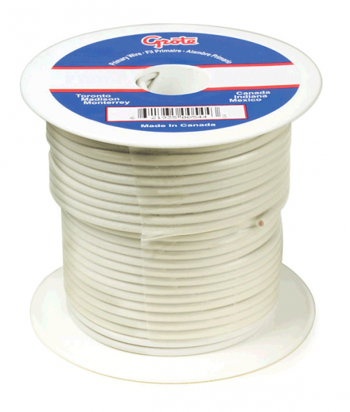 General Purpose Thermo Plastic Wire, Primary Wire Length 100', 12 Gauge
