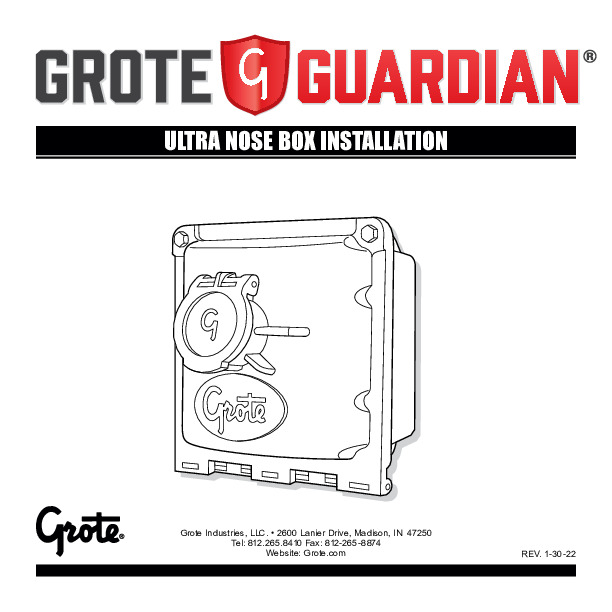 Installation de la boîte de nez Guardian Ultra