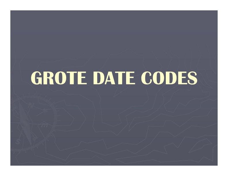 Codes de Données Grote