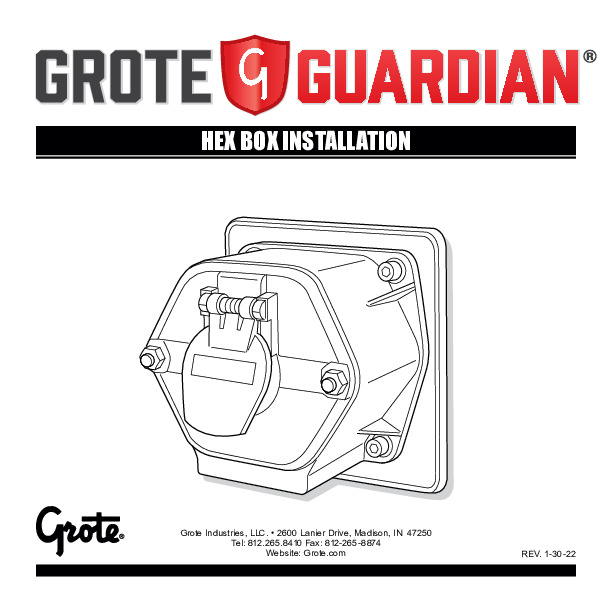 Installation de la boîte de nez Guardian Hex
