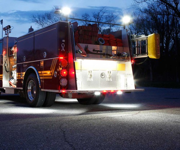 Grote lights on fire truck Grote lights on fire truck