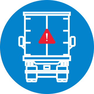 Truck with sensor icon